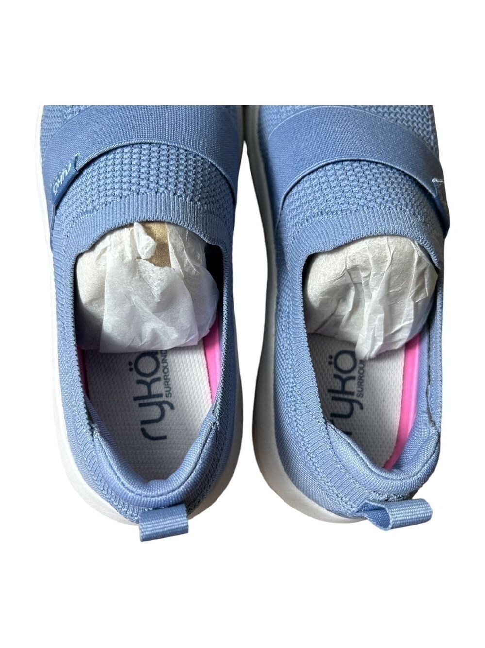Ryka Astrid Knit Slip-On Sneaker (in tempst blue) - Picture 9 of 13